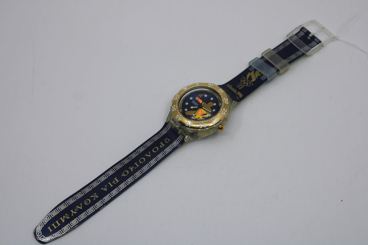 1995, Vintage Swatch Olympic Scuba 'Thalassios' SDZ102, NO box in Very Good, Working Condition, original strap