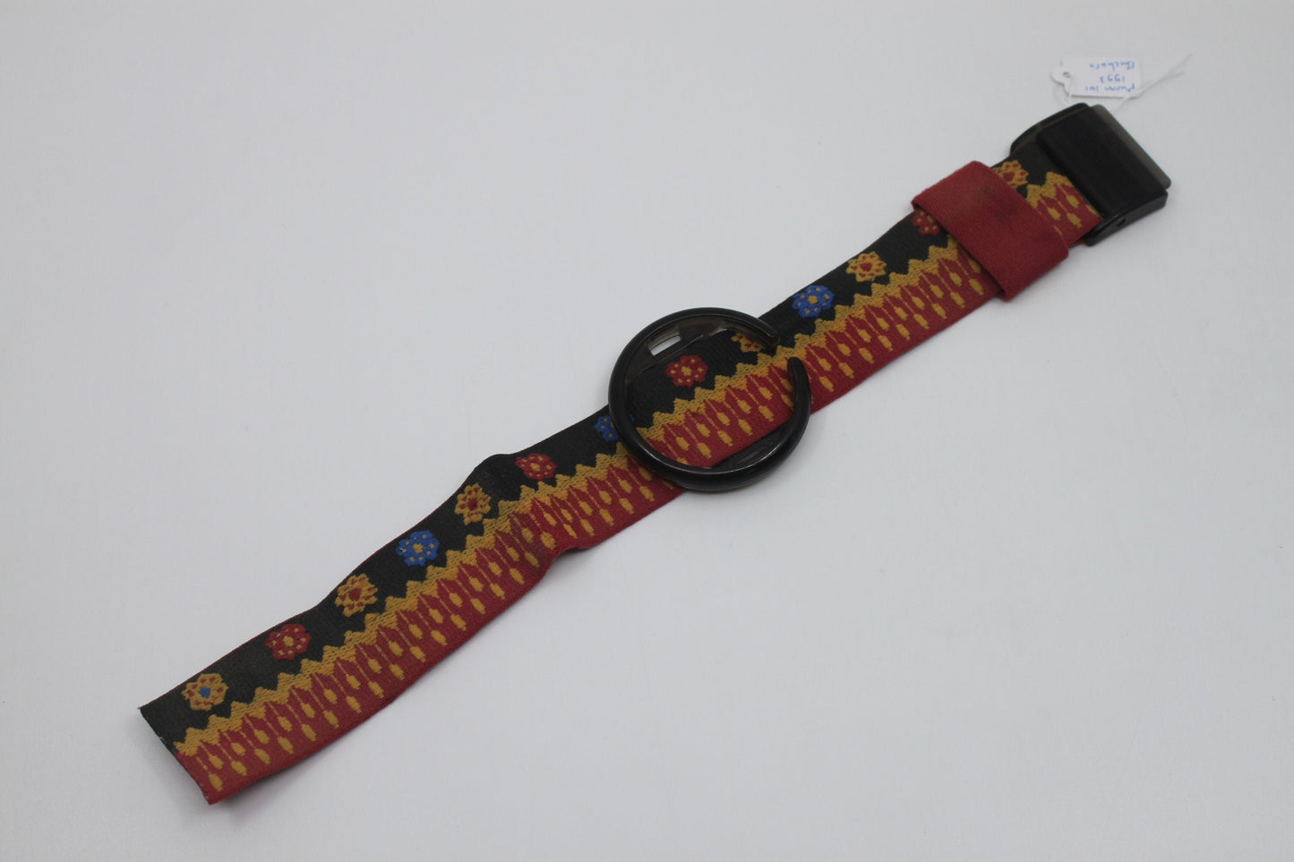 1993 Vintage Pop Swatch Strap, 'Buchara', PMM101, PopSwatch, used strap, good condition