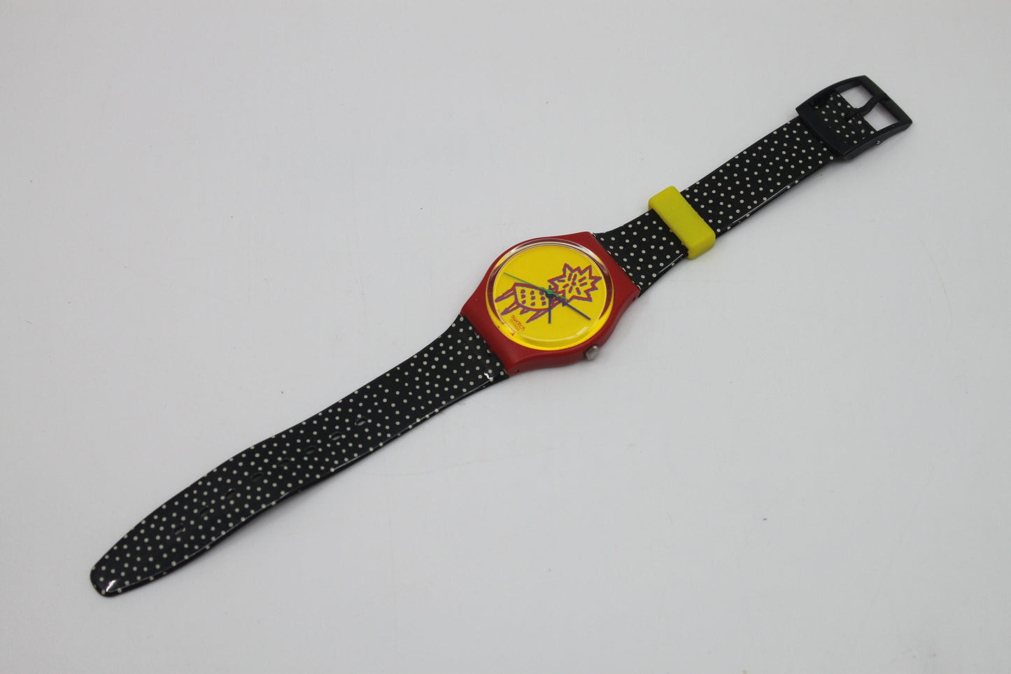 1993 Vintage Swatch watch 'Dot Chair', GR115, working 100% New Old Stock, Unworn, with original strap AND box