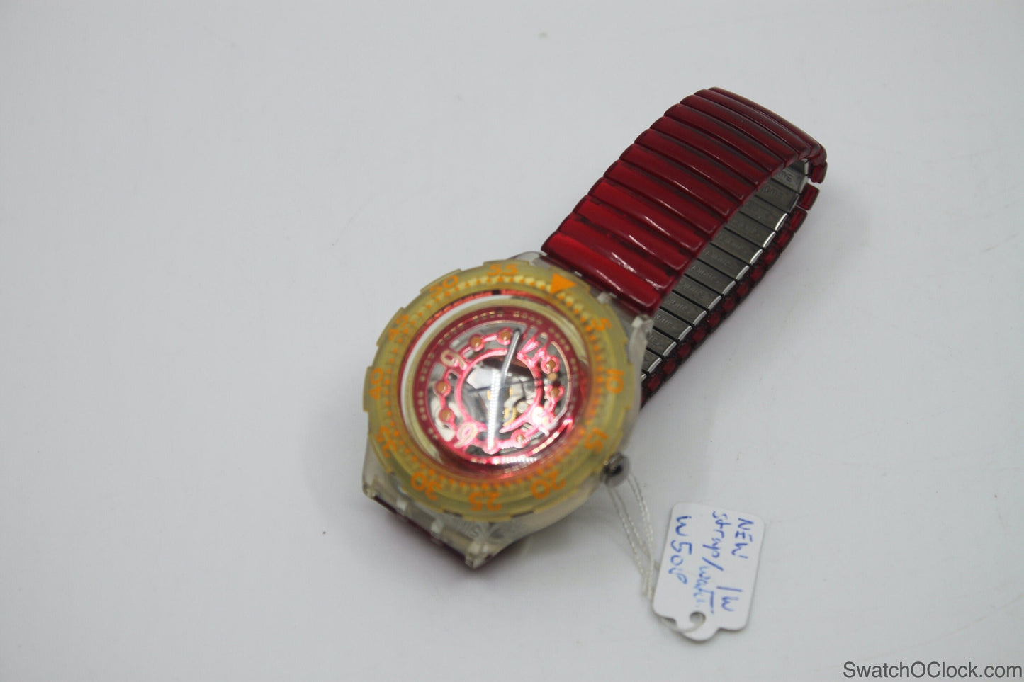 1994 Vintage Swatch Scuba 'Red Marine' SDK114, NEW OLD STOCK, never used