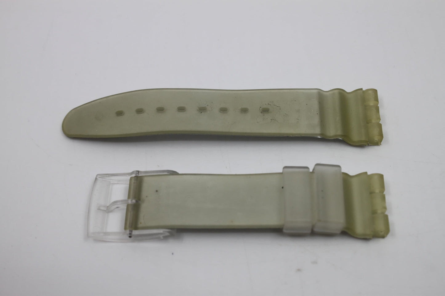 1997, Vintage Swatch Strap, 'Silver', SBM107, Aqua Chrono, 19mm, NEW OLD STOCK, Never Used
