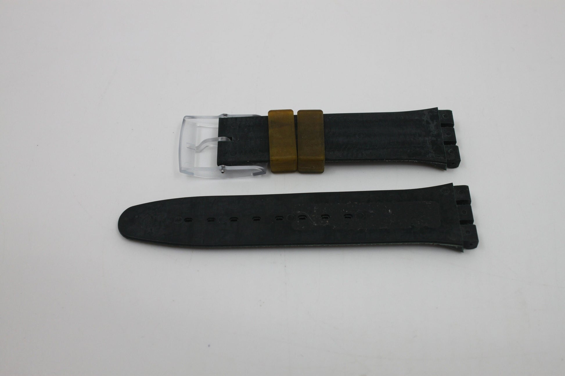 1996, Vintage Swatch Strap, 'Yucca', SBN107, Aqua Chrono, 19mm, NEW OLD STOCK, Never Used