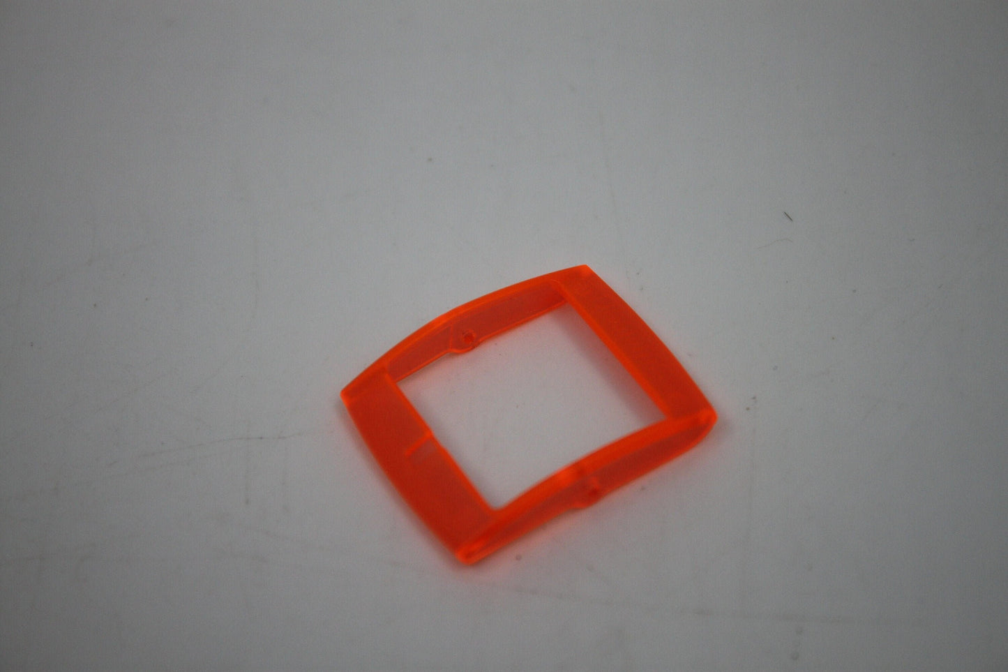 1990s, Vintage Original Swatch Buckle ONLY, for NEW GENTS, Translucent Translucent Orange, Inside width 20mm