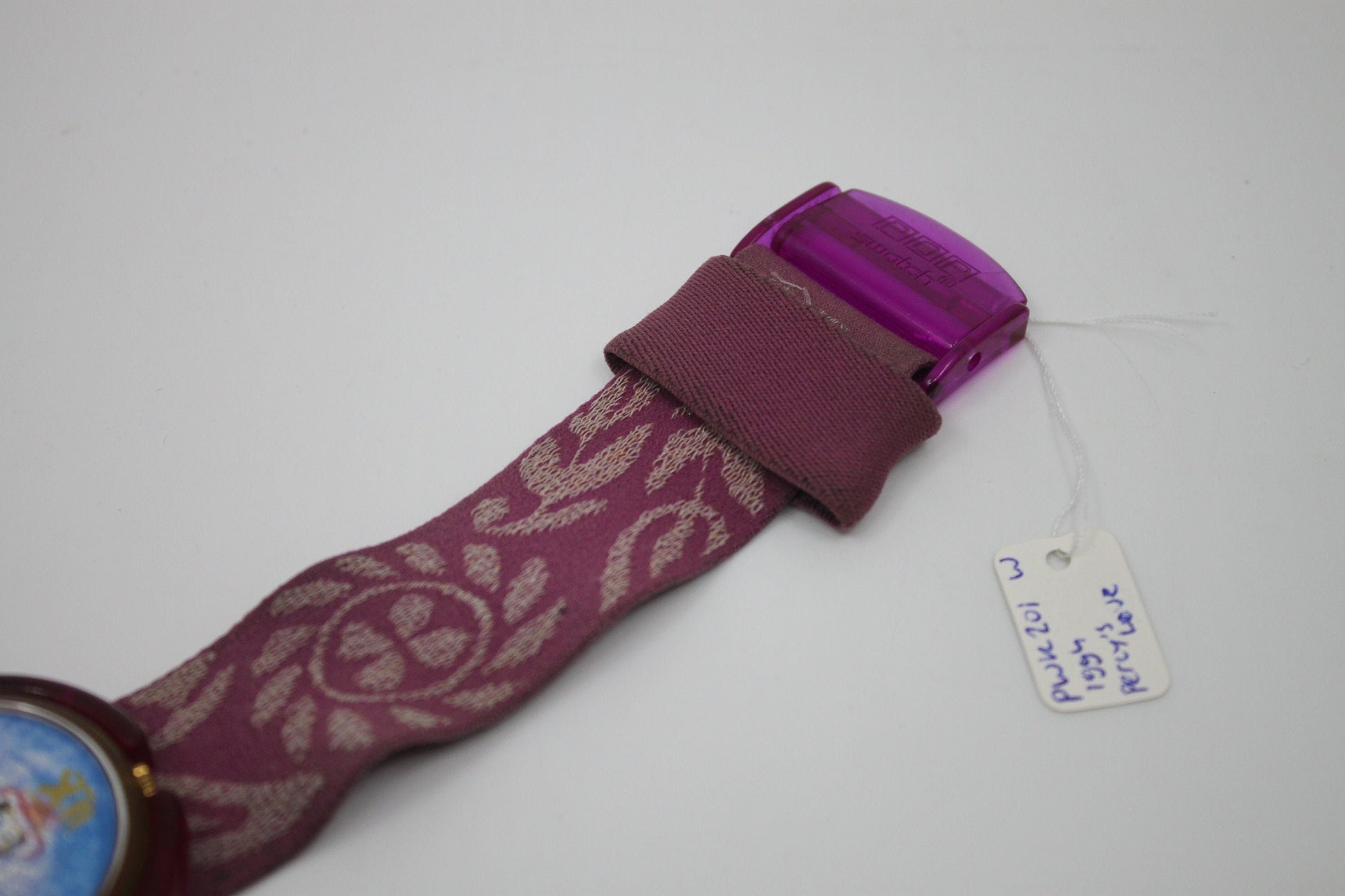 Swatch, PopSwatch, 1994, 'Percy's Love', PWK201, nice used condition, original ring and strap