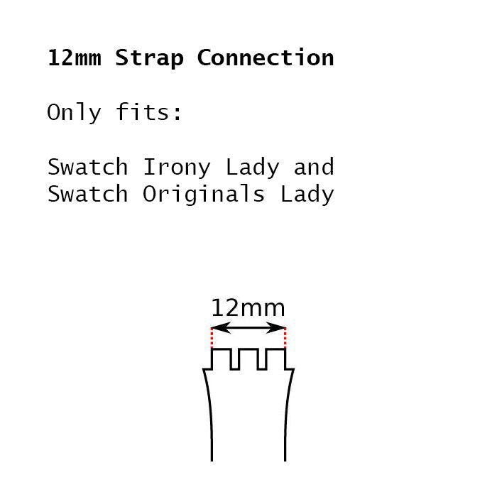 2004, Vintage Ladies Swatch Strap, &#39;Suitable Pink&#39;, YSS1012, 12mm, New Old Stock