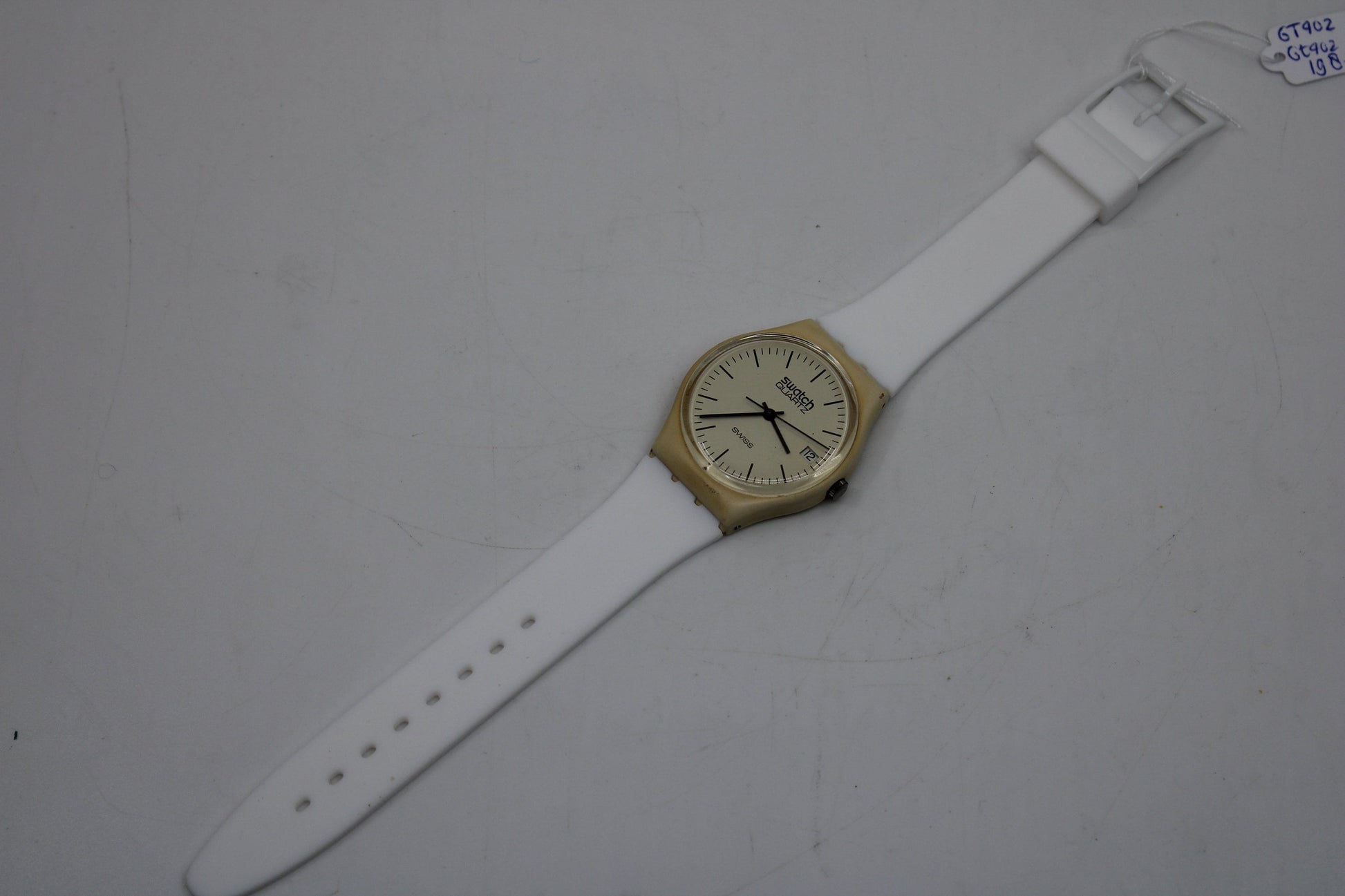 1983, FIRST YEAR Swatch, Gents, 'GT402', GT402, Good, Used Condition, 100% working, Non-Original Strap