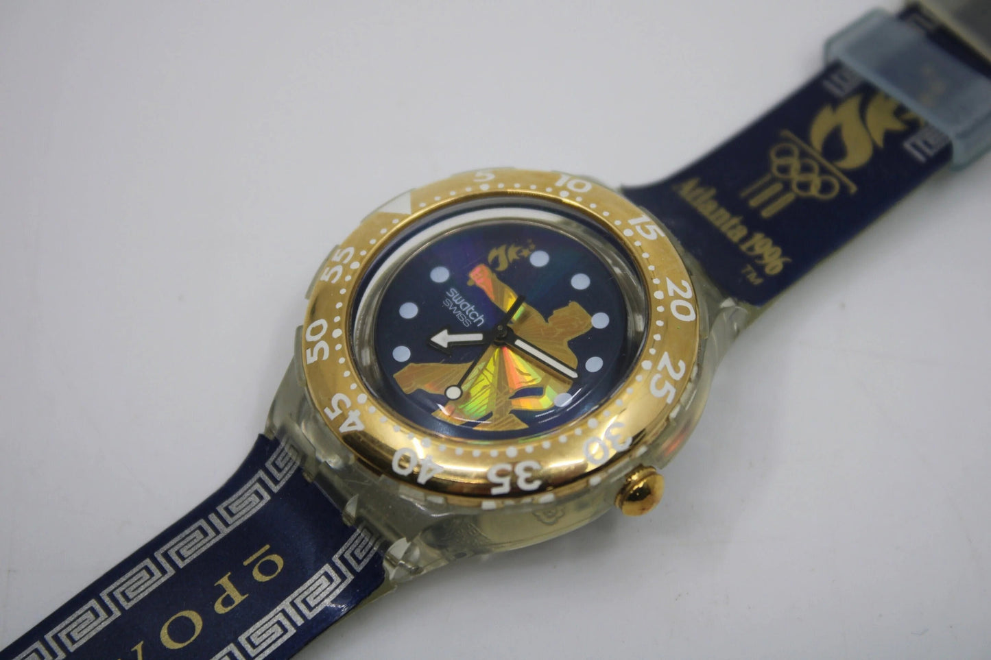 1995, Vintage Swatch Olympic Scuba 'Thalassios' SDZ102, NO box in Very Good, Working Condition, original strap