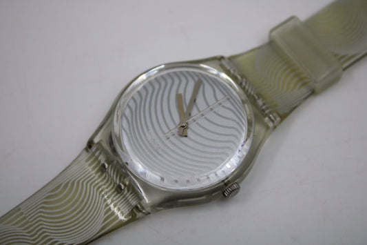 1996 Swatch Gents 'Keret' by Victor Vasarely, GK231, 100% working, NICE, used condition with the original strap
