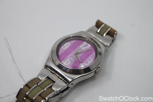 2005, Swatch Irony, 'Extensible Pleasure' , YLS427G , WITH box, With Extra Parts to Enlarge Strap, Working 100%