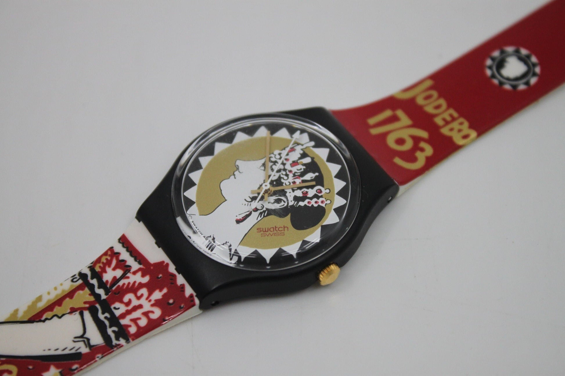 1994 Vintage Gents Swatch 'Aiglette' GB159, NEW OLD STOCK, Never Worn, working 100% with original strap