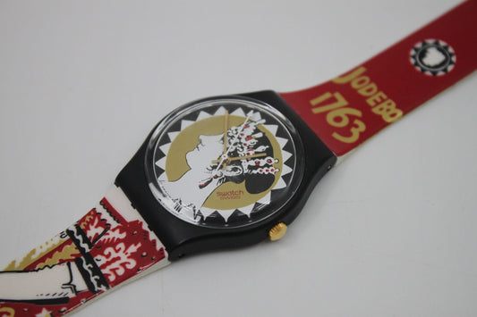 1994 Vintage Gents Swatch 'Aiglette' GB159, NEW OLD STOCK, Never Worn, working 100% with original strap