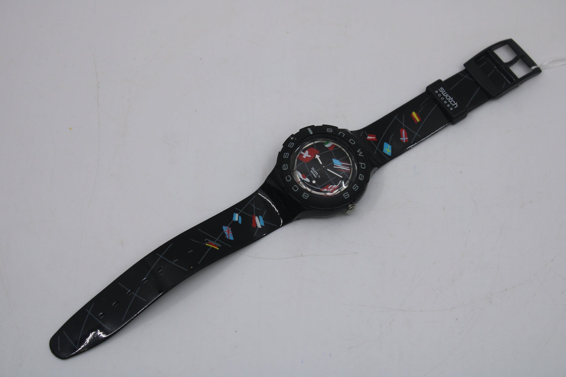 1999, Vintage Access Swatch Scuba 'Swiss Ski Team' SHB102, NO Original Box, In New Old Stock Condition, Never Worn working 100%