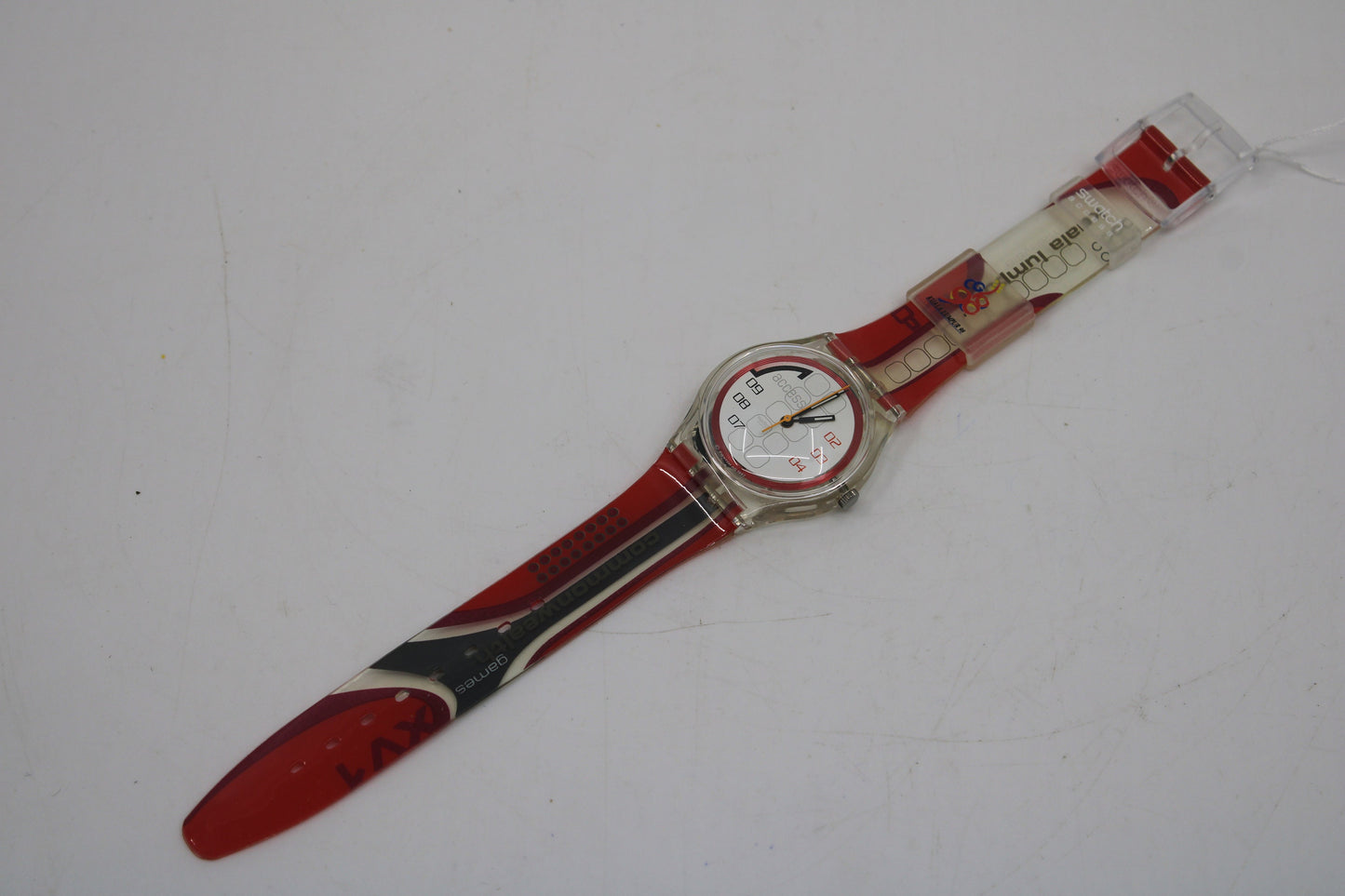1998 Vintage Gents Access Swatch 'Menang' SKK108, UNUSED and NEW old stock with original, NEW strap