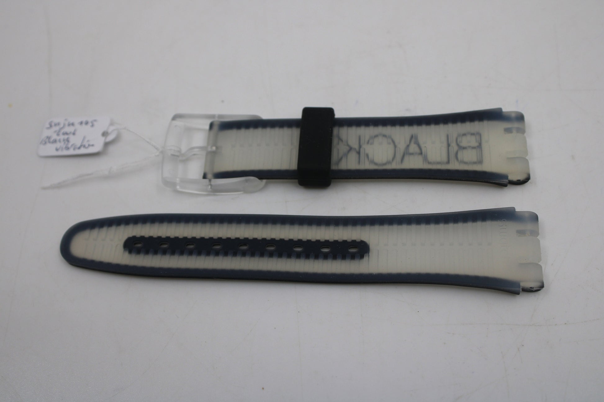 Vintage Swatch 'Jelly in Jelly' Strap, 'Black Vibration', SUJK105, 19mm, NEW OLD STOCK, Never Used