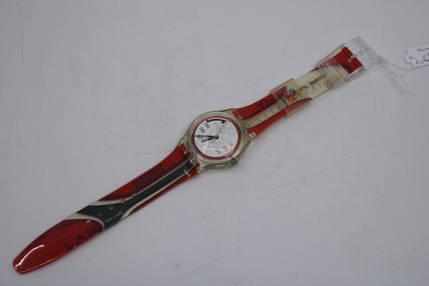 1998 Vintage Gents Access Swatch 'Menang' SKK108, UNUSED and NEW old stock with original, NEW strap