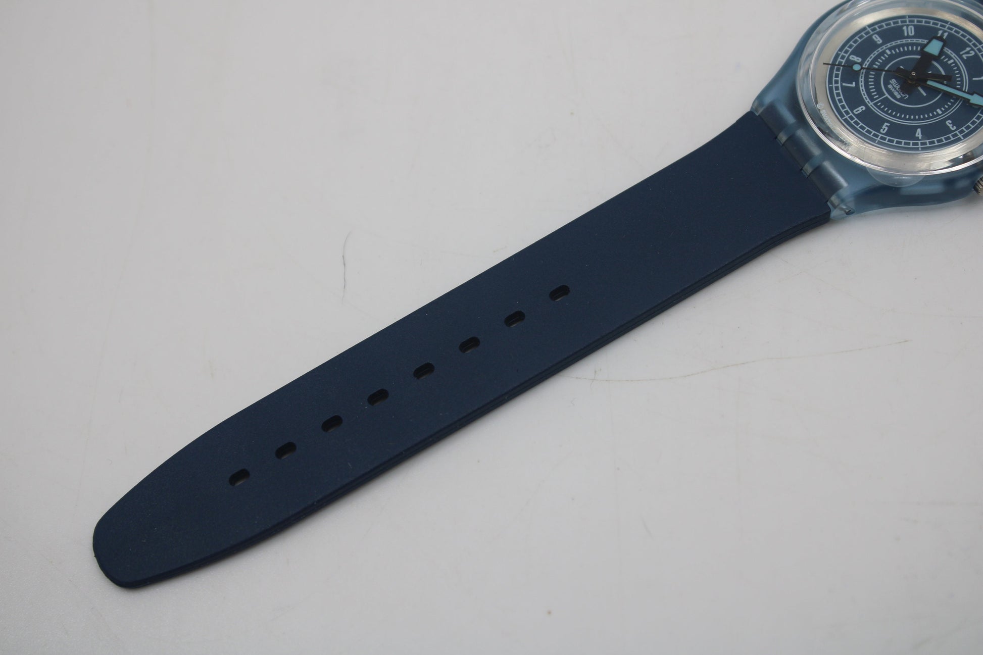 2000 Vintage Swatch Access watch 'Blue Jacket', SKN104, working 100% New Old Stock, Unworn, WITH original strap