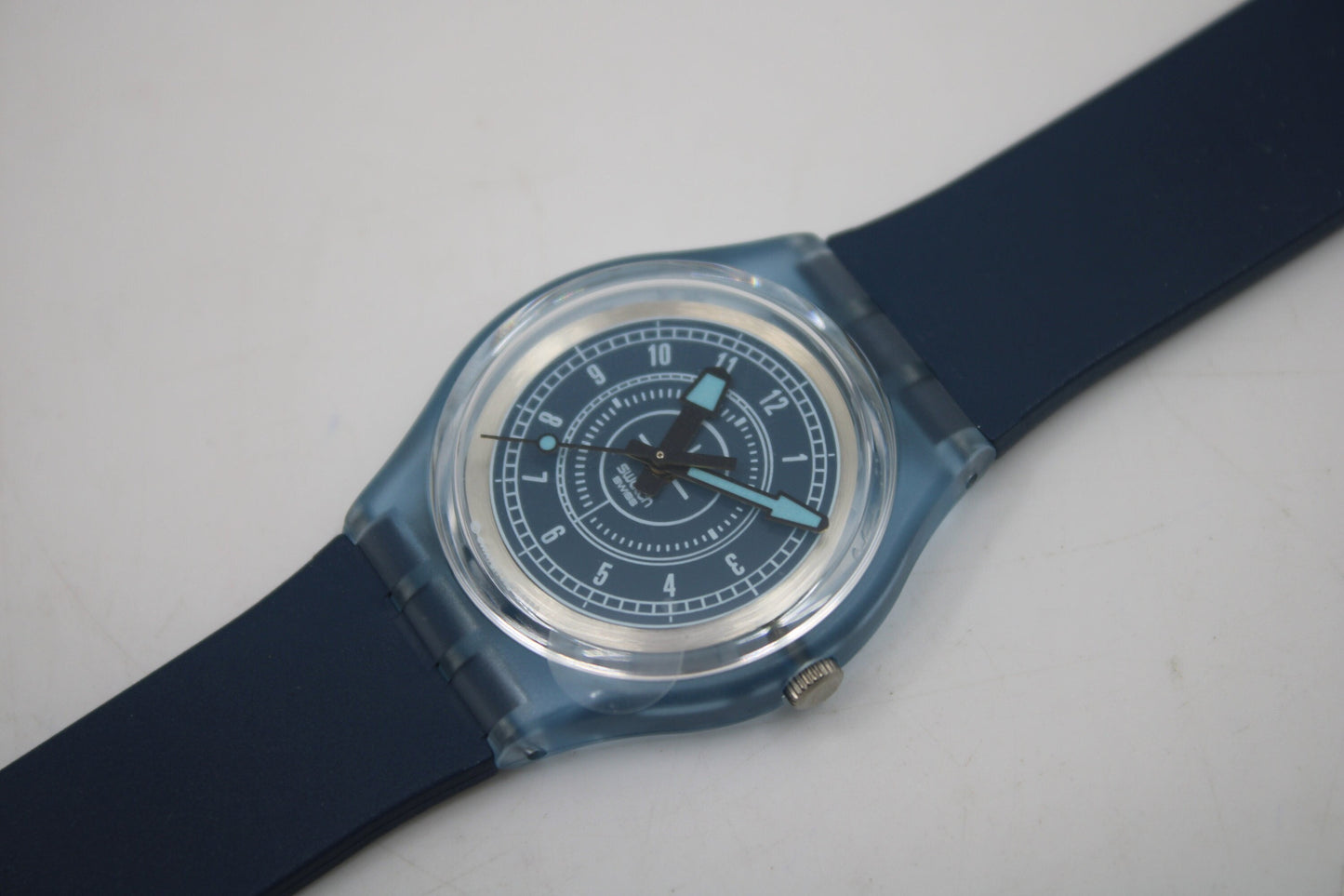 2000 Vintage Swatch Access watch 'Blue Jacket', SKN104, working 100% New Old Stock, Unworn, WITH original strap