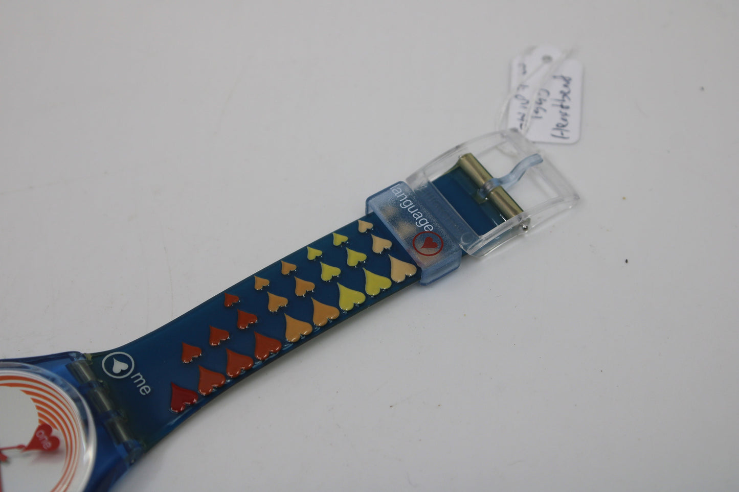 2000 Vintage Gents Valentines Swatch, 'Heartbeat', GN187, NEW and UNWORN, working 100% WITH original packaging