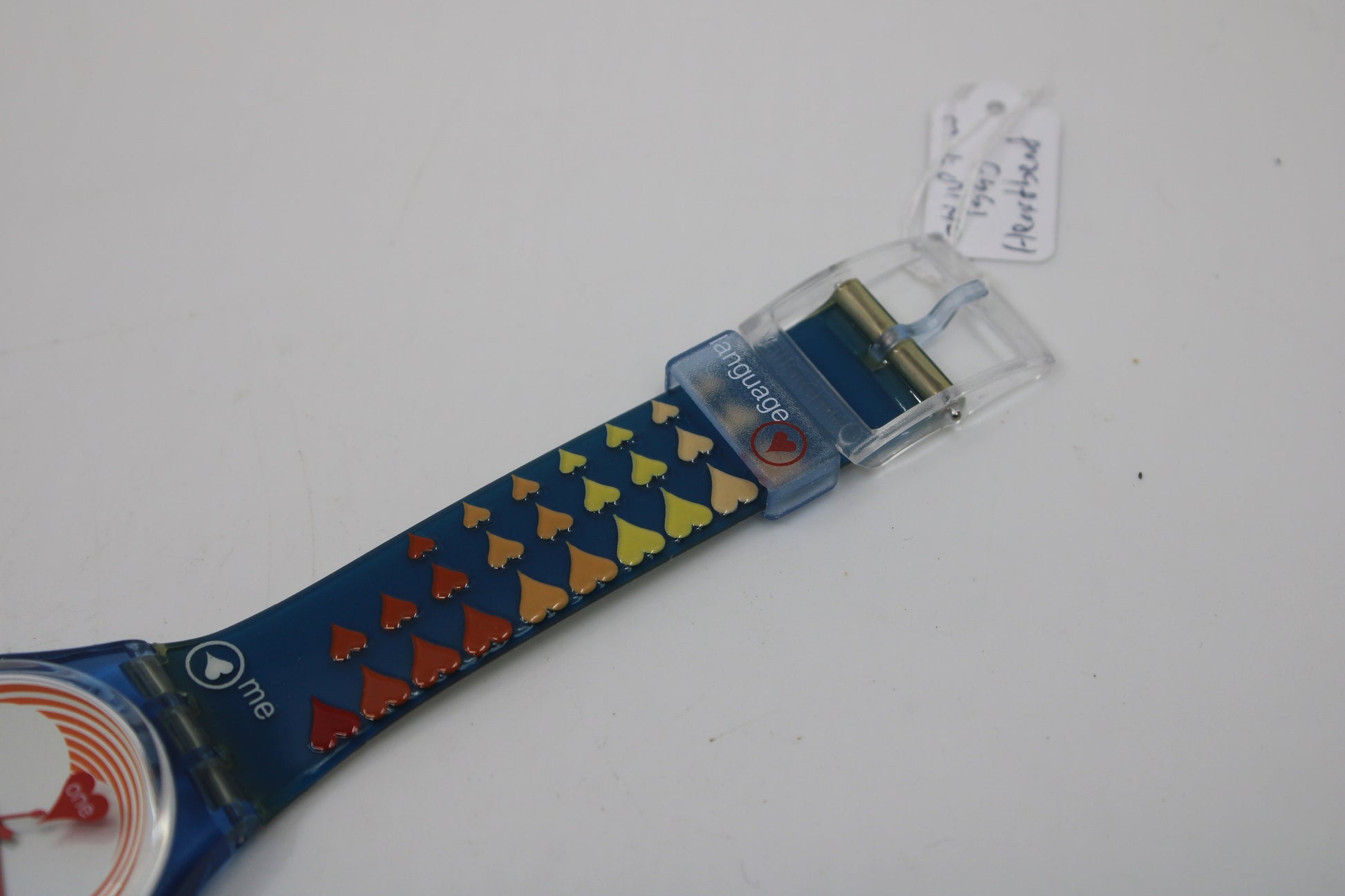 2000 Vintage Gents Valentines Swatch, 'Heartbeat', GN187, NEW and UNWORN, working 100% WITH original packaging