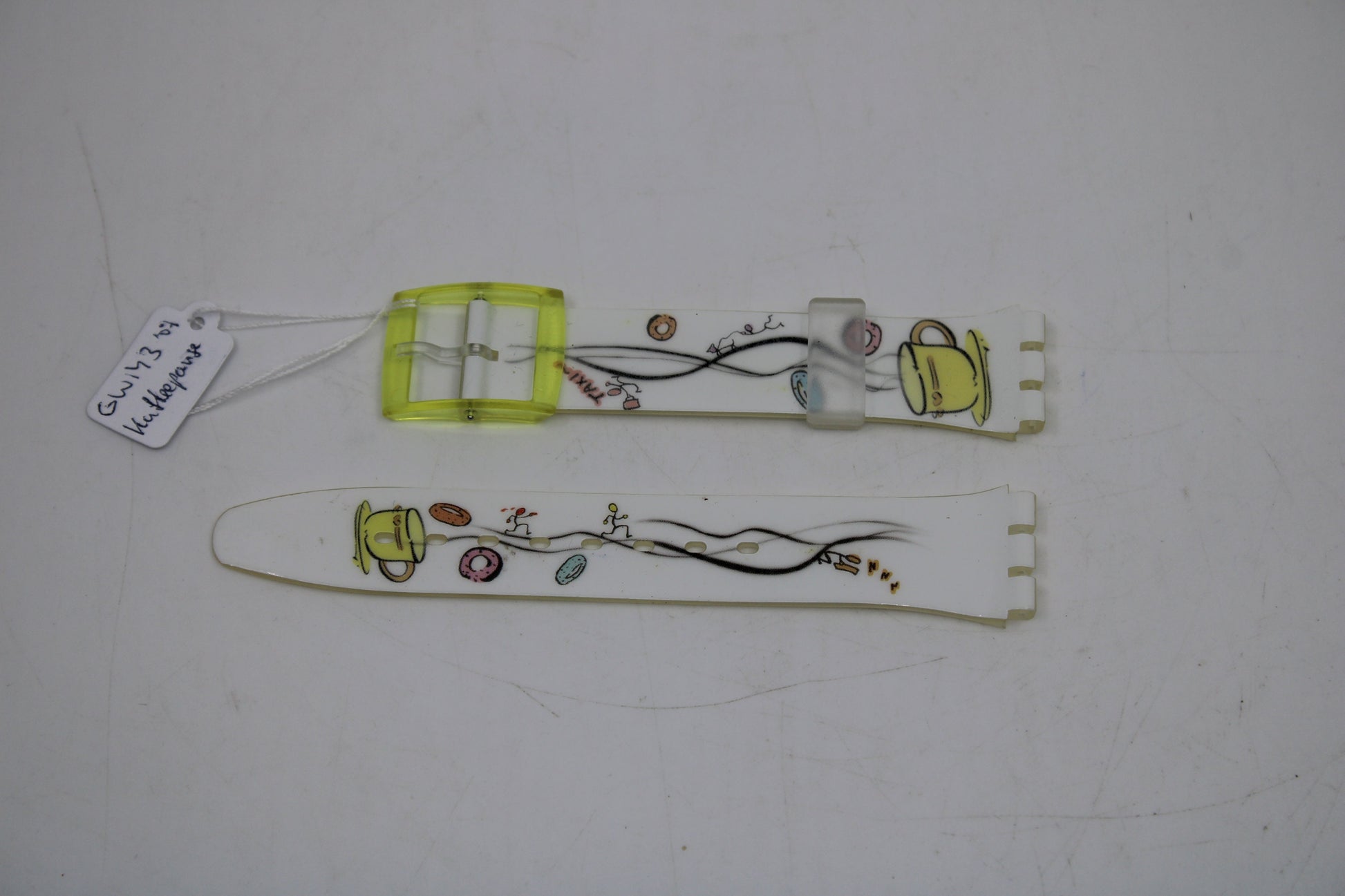 Vintage Swatch Strap, 'Kaffeepause', GW143, 17mm, Gents, New Old Stock