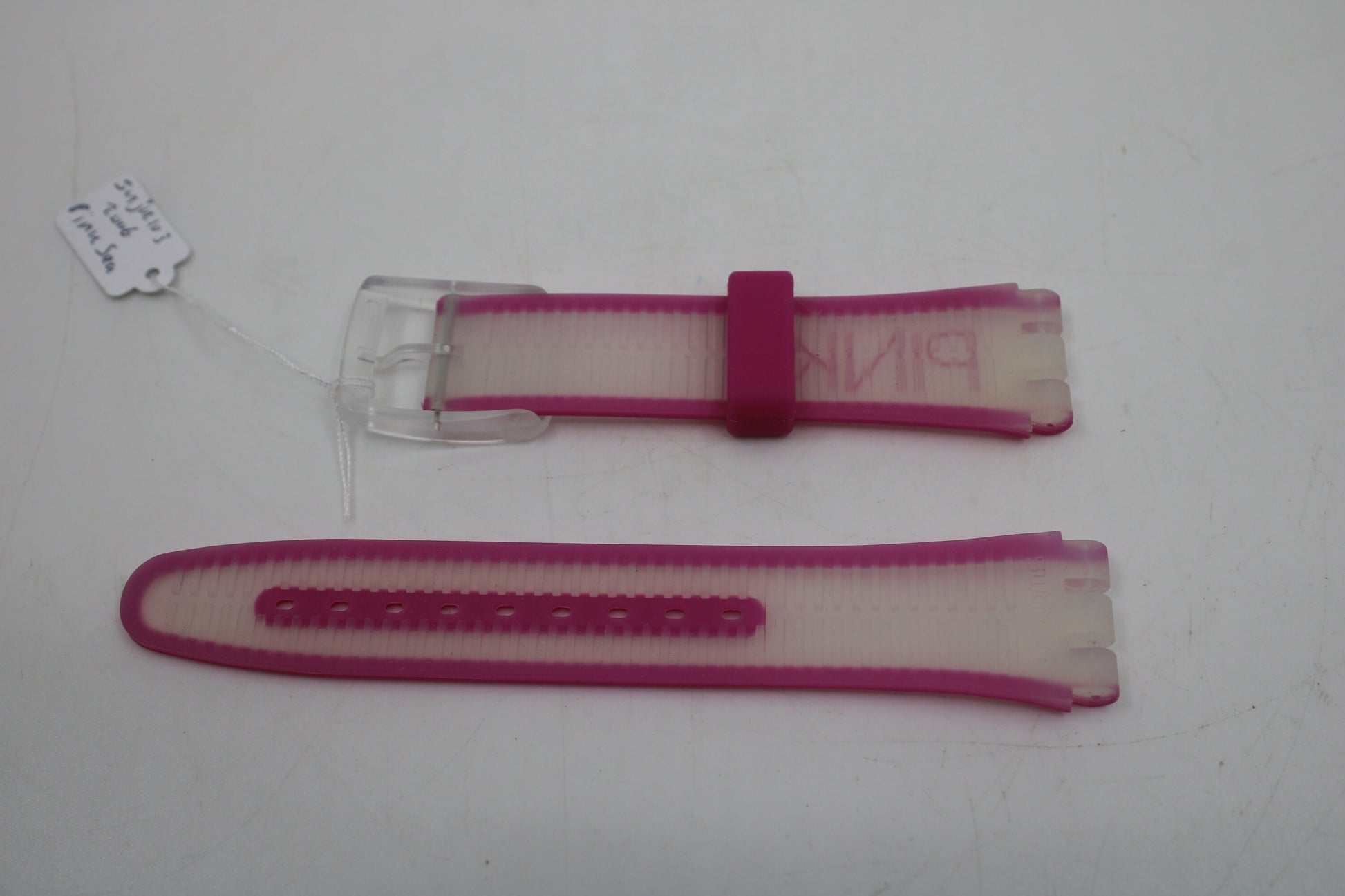 Vintage Swatch 'Jelly in Jelly' Strap, 'Pink Sea', SUJK103, 19mm, NEW OLD STOCK, Never Used
