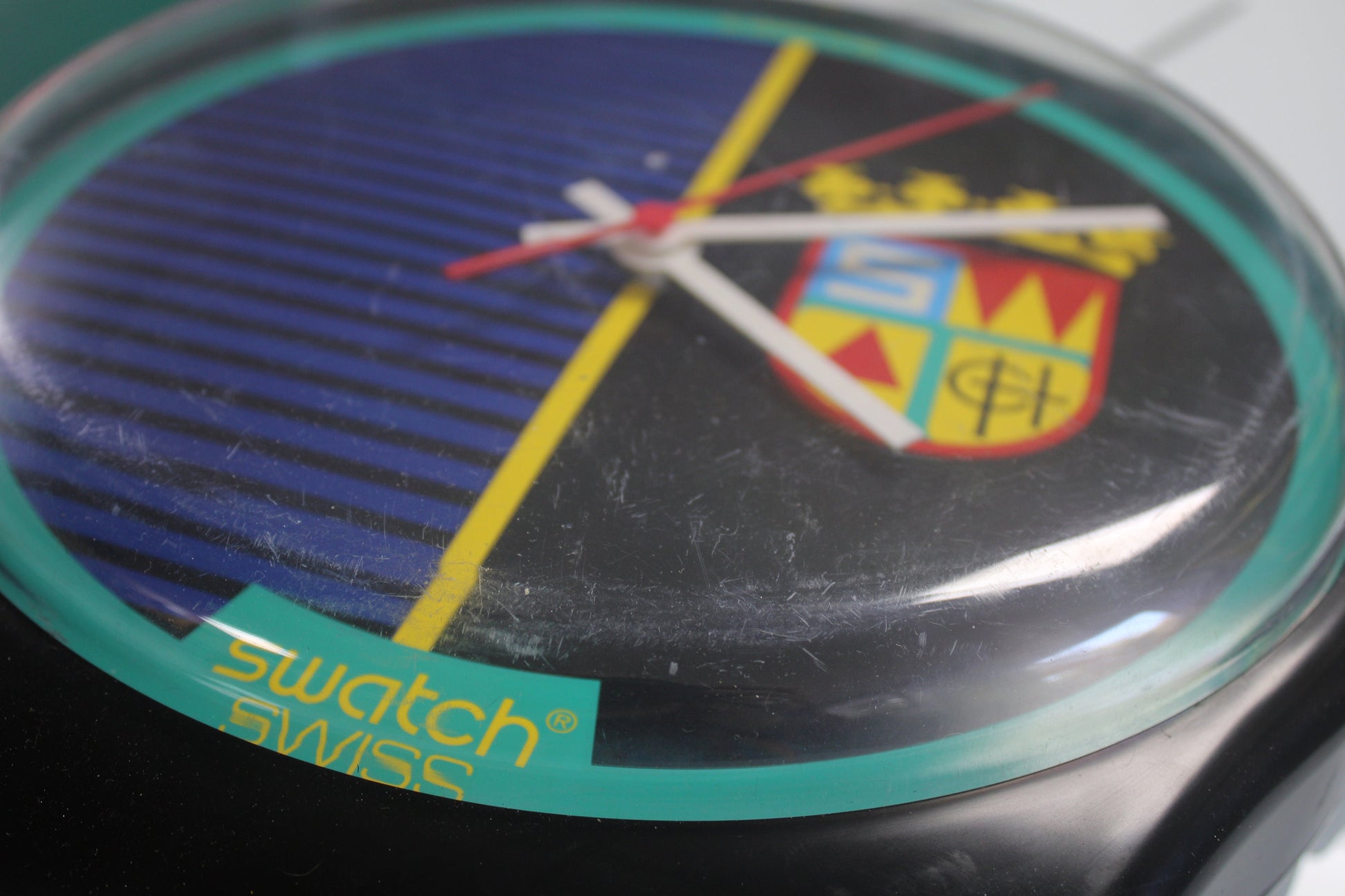 VERY Good condition 1986 Maxi Swatch, 'Sir Swatch', MGB111 unique, Nice condition, working 100%