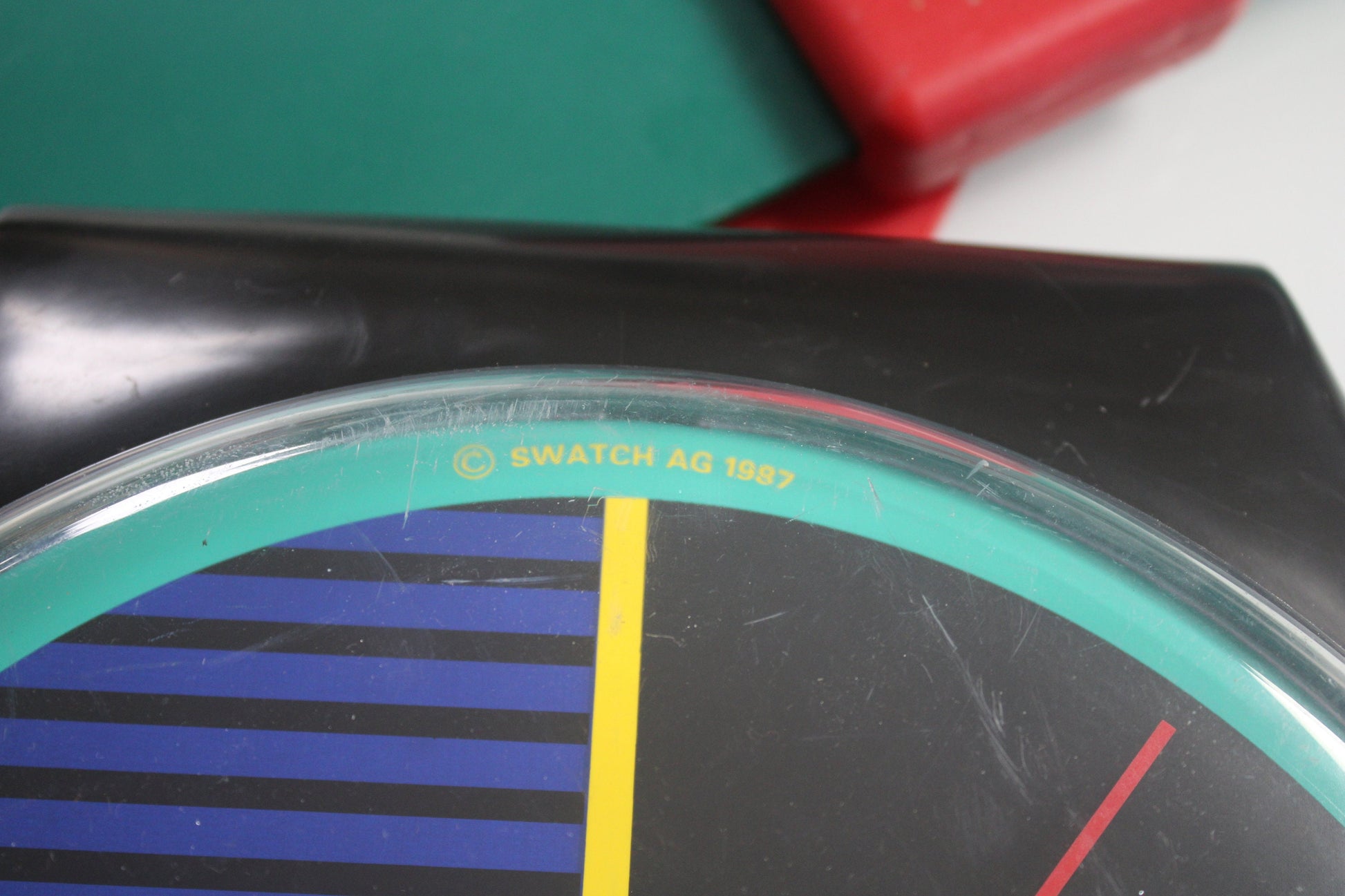VERY Good condition 1986 Maxi Swatch, 'Sir Swatch', MGB111 unique, Nice condition, working 100%