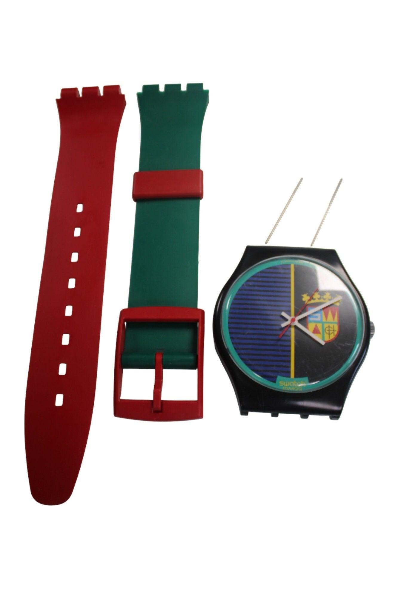 VERY Good condition 1986 Maxi Swatch, 'Sir Swatch', MGB111 unique, Nice condition, working 100%