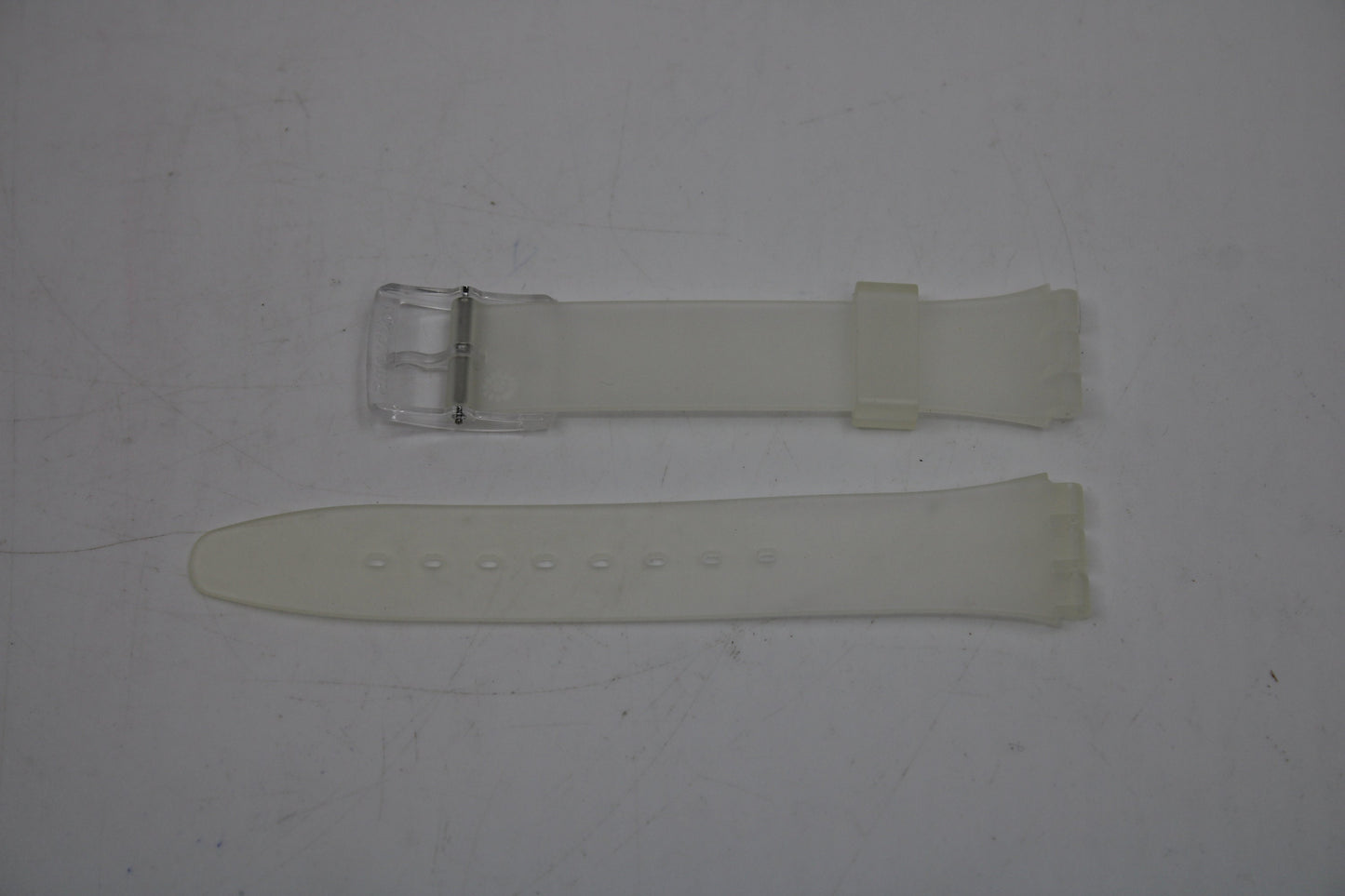 Vintage Translucent Swatch Strap, GE107, 17mm, Gents, New Old Stock, never used