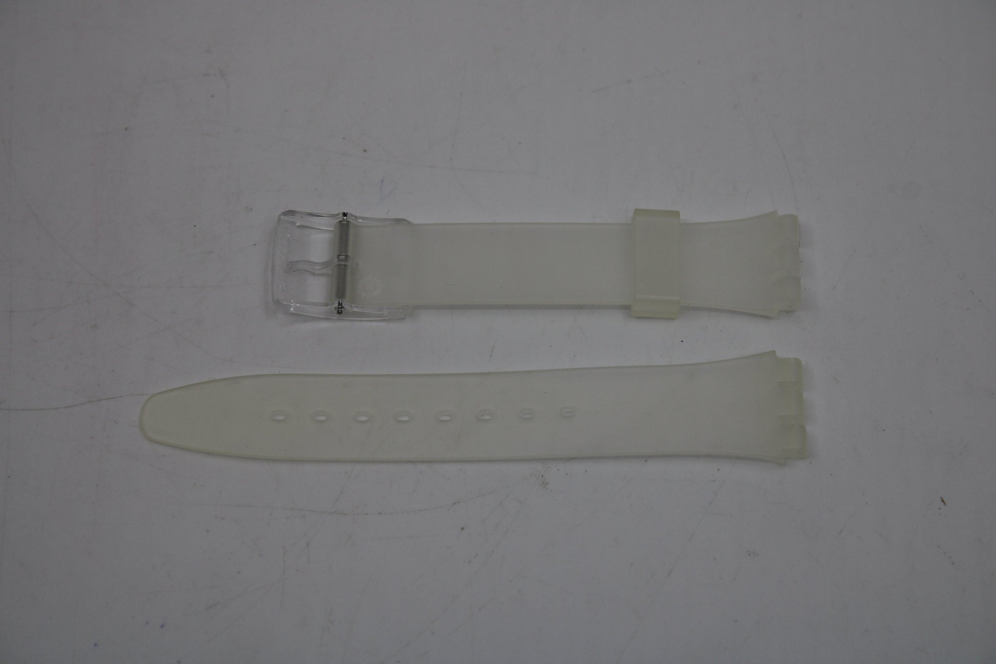 Vintage Translucent Swatch Strap, GE107, 17mm, Gents, New Old Stock, never used