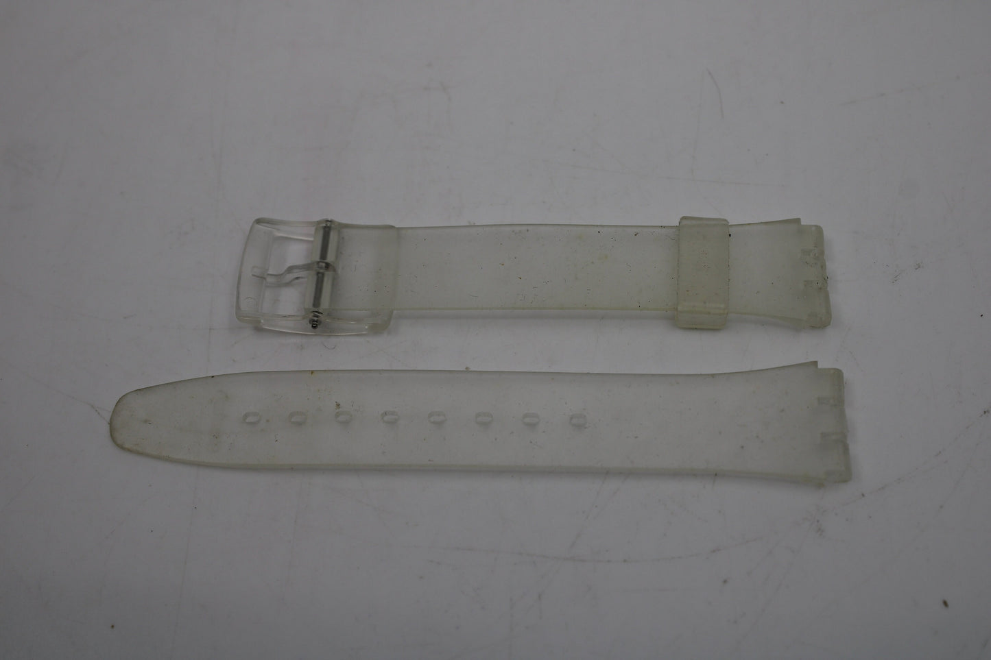 Vintage Swatch Strap, 'Snowcovered', GK733, 17mm, Gents, New Old Stock