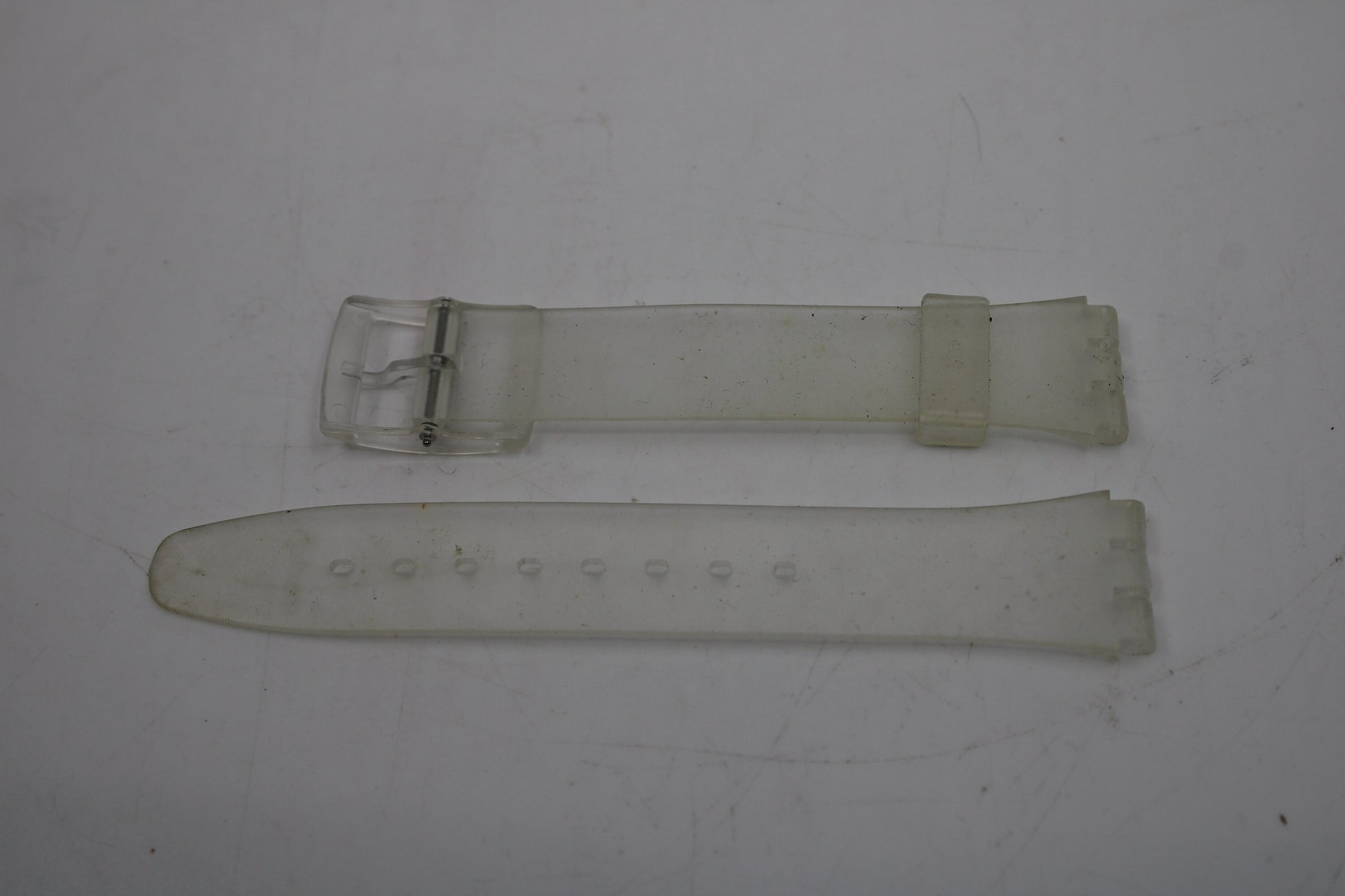 Vintage Swatch Strap, 'Snowcovered', GK733, 17mm, Gents, New Old Stock