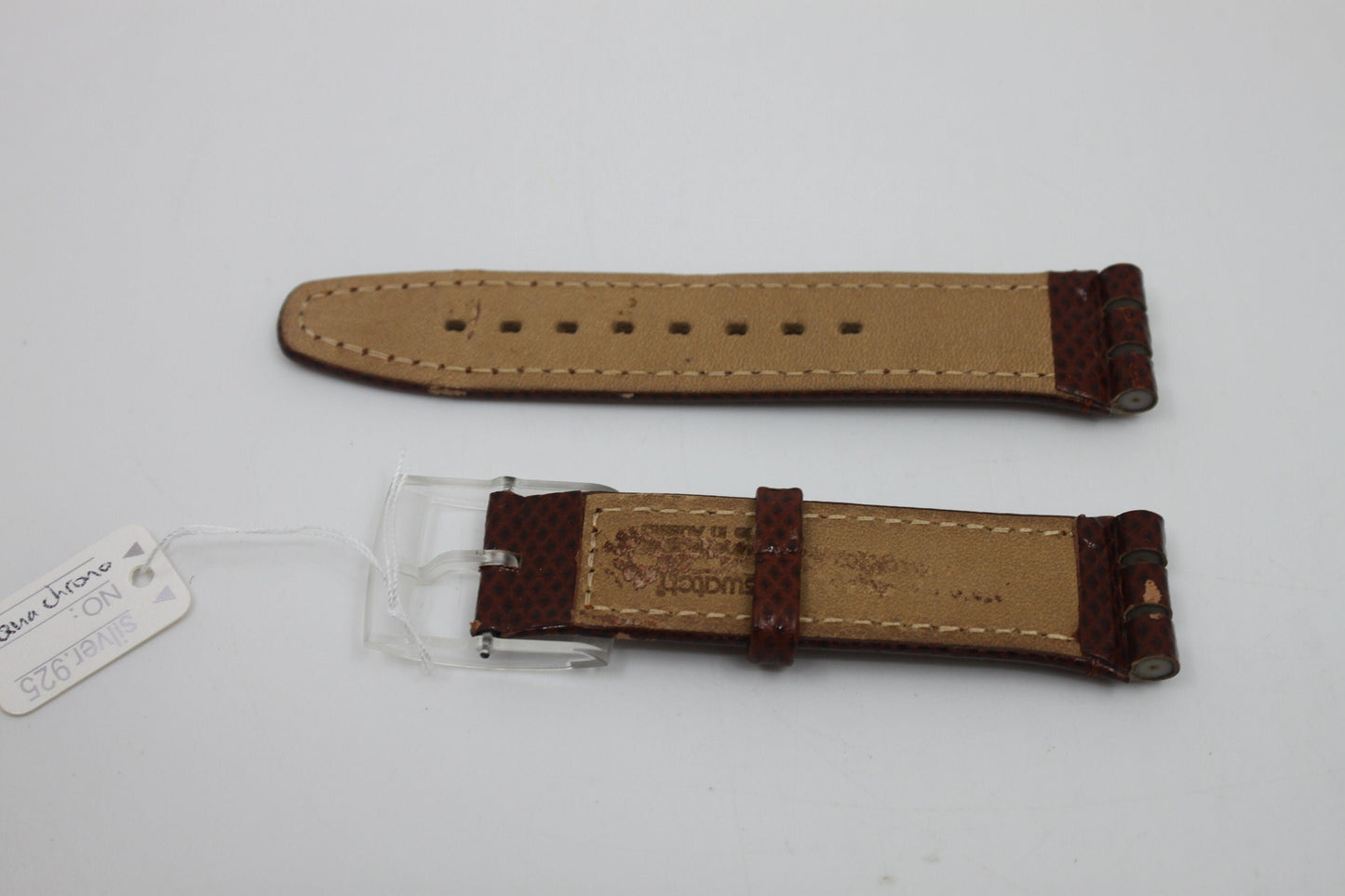 1995, Vintage Aqua Chrono Swatch Strap, 19mm, 'Overboard', SBK105, NEW OLD STOCK, Never Used