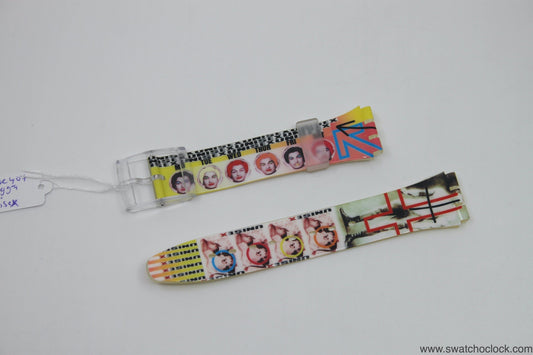 1997, Vintage Swatch Strap, 'Bisex', GK407, Gents, New Old Stock