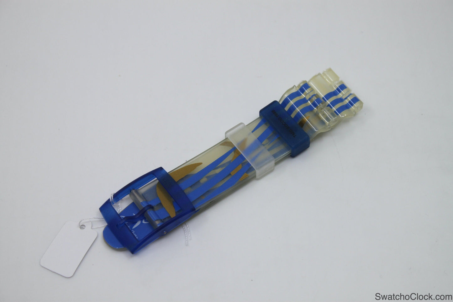 1995, Vintage Aqua Chrono Swatch Strap, 'Sydney 2000', 19mm, SBZ102Z, Aqua Chrono , New Old Stock