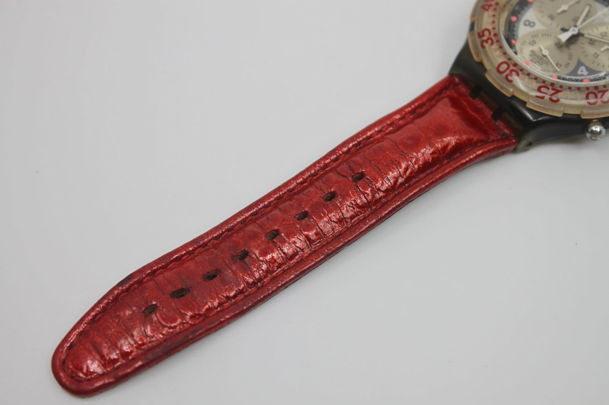 1996 Vintage Swatch Aqua-Chrono Scuba 'Onda Nera' SBM103, nice condition, working 100%