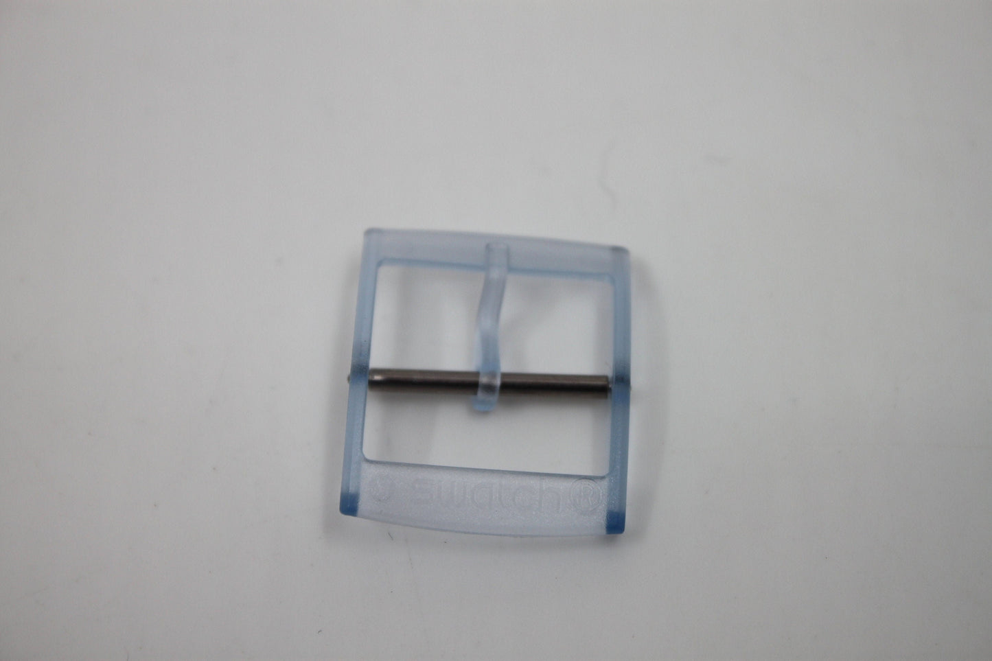 1990s, Vintage Original Swatch Buckle + Pin Set, for Aqua Chrono (and others?), Translucent Blue