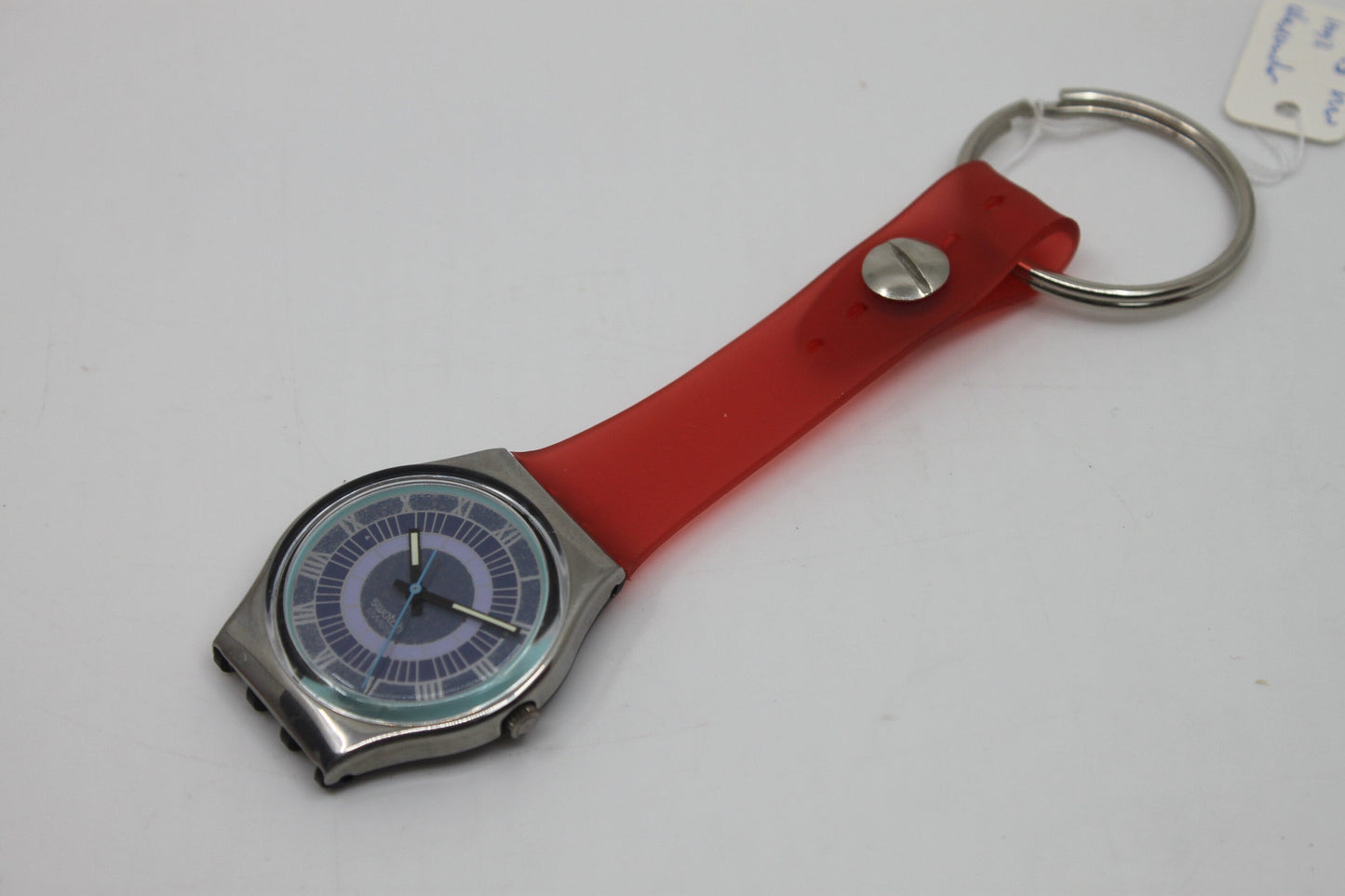 Unique, Vintage Swatch Keychain, GX123, 1992, 'Alexander', made from recycled, NON-working Gents Swatch watch