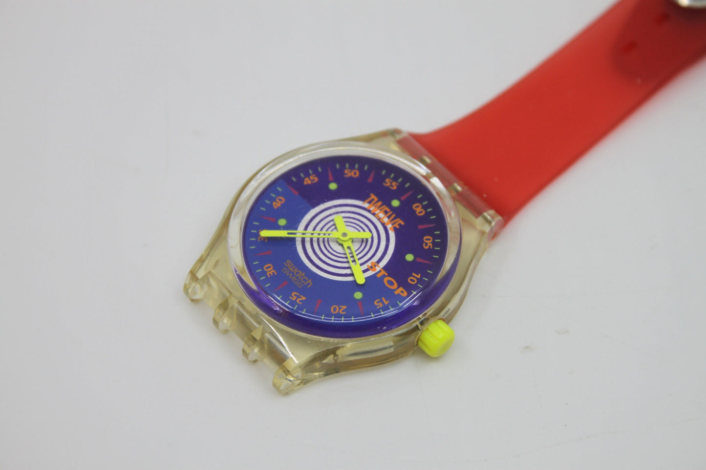 Unique, Vintage Swatch Keychain, SSK101, 1993, 'Orologio', made from recycled, NON-working Gents Swatch watch