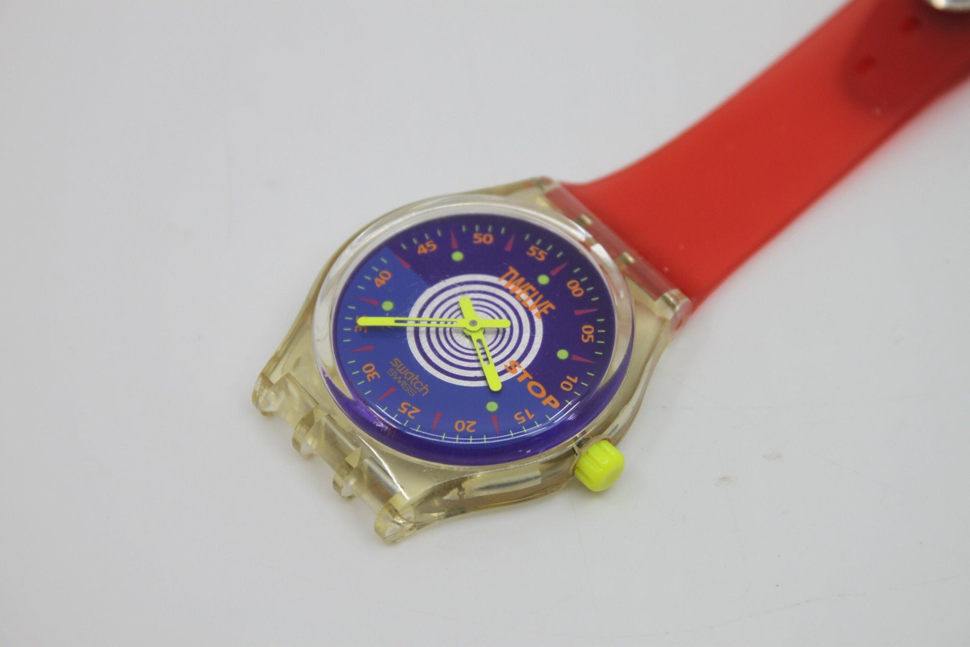 Unique, Vintage Swatch Keychain, SSK101, 1993, 'Orologio', made from recycled, NON-working Gents Swatch watch