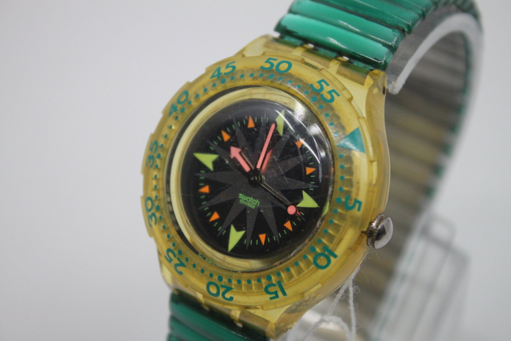 1993 Early Vintage Swatch Scuba 'Mint Drops' SDK108/109, Good, Used Condition, working 100%, Original strap