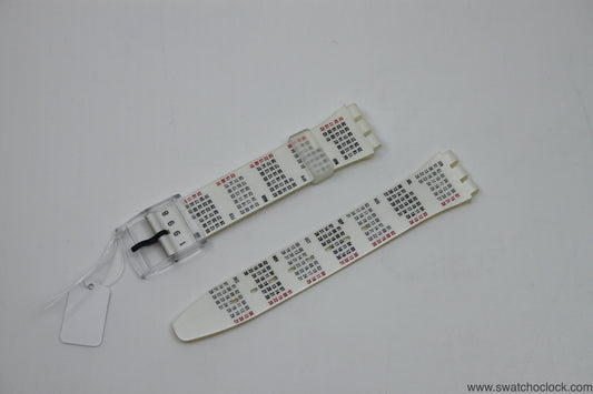 1998, Vintage Swatch Strap, 'Calendarium', GK726, Gents, New Old Stock