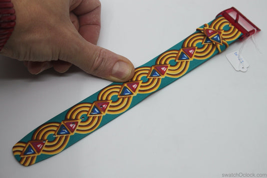 1994, Vintage Pop Swatch Strap 'Haute Societe', PWK193, New Old Stock
