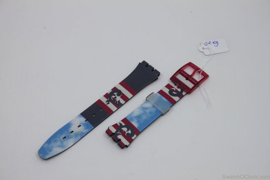 1991, Vintage Swatch Strap, 'The Boss', GR109, 17mm, Gents, New Old Stock