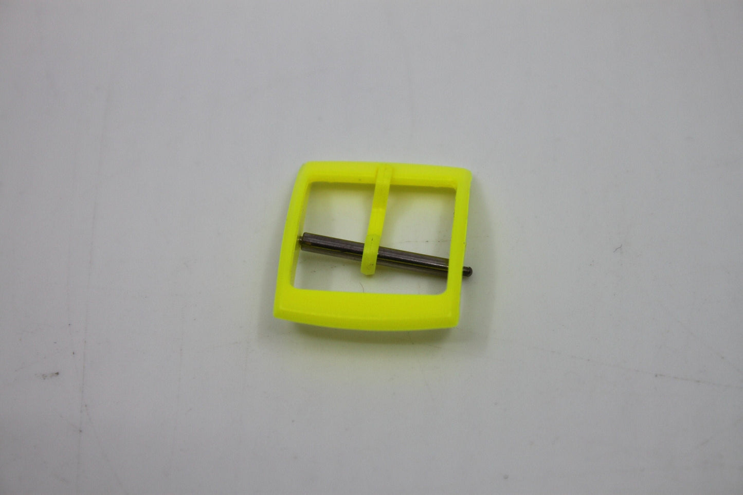 1990s, Vintage Original Swatch Buckle + Pin Set, for Original GENTS only, Solid Neon Yellow