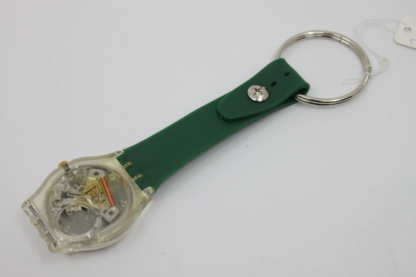 Unique, Vintage Swatch Keychain, GK142/143, 1992, Golden Waltz, made from recycled, NON-working Gents Swatch watch