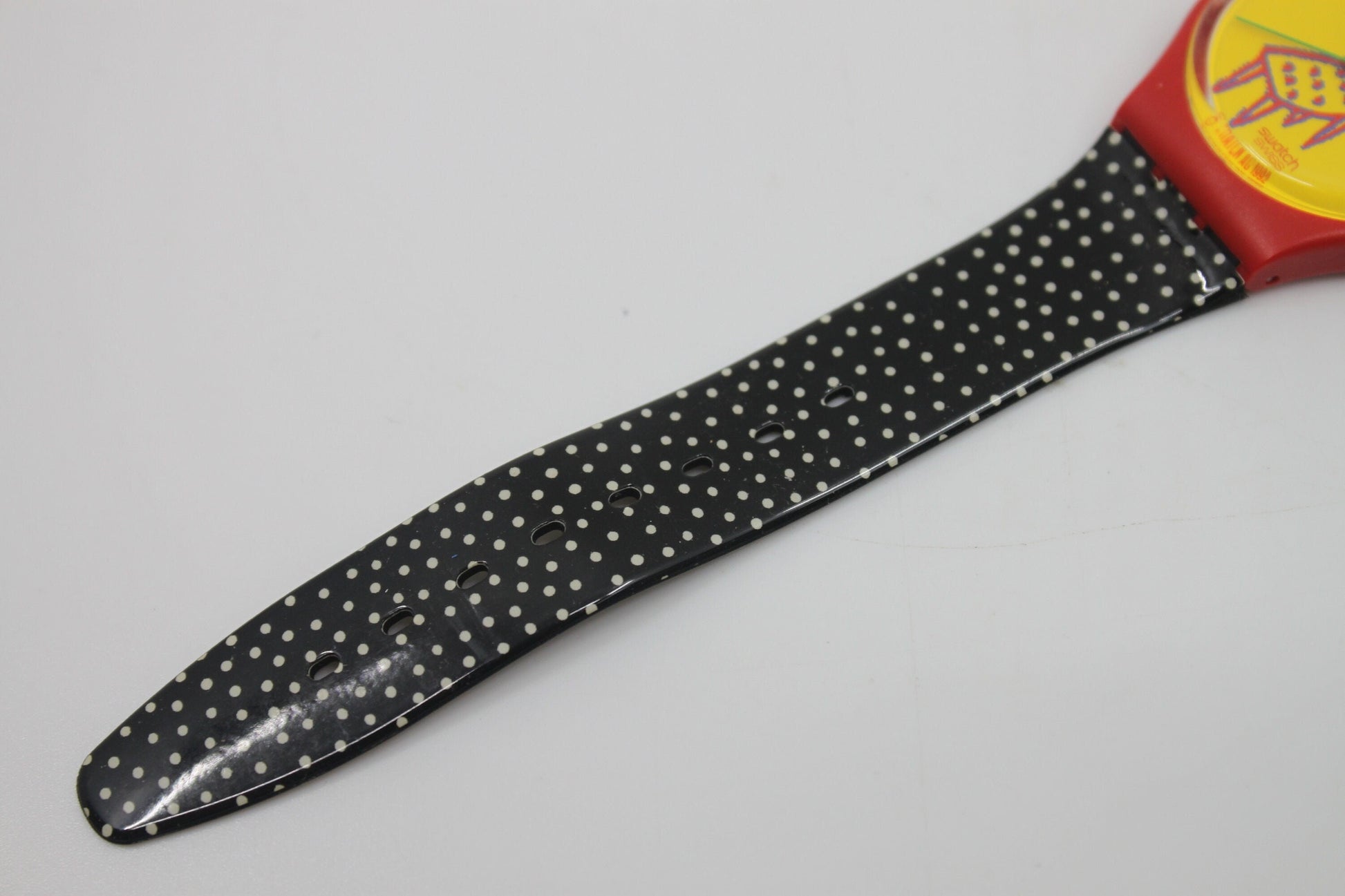1993 Vintage Swatch watch 'Dot Chair', GR115, working 100% New Old Stock, Unworn, with original strap AND box