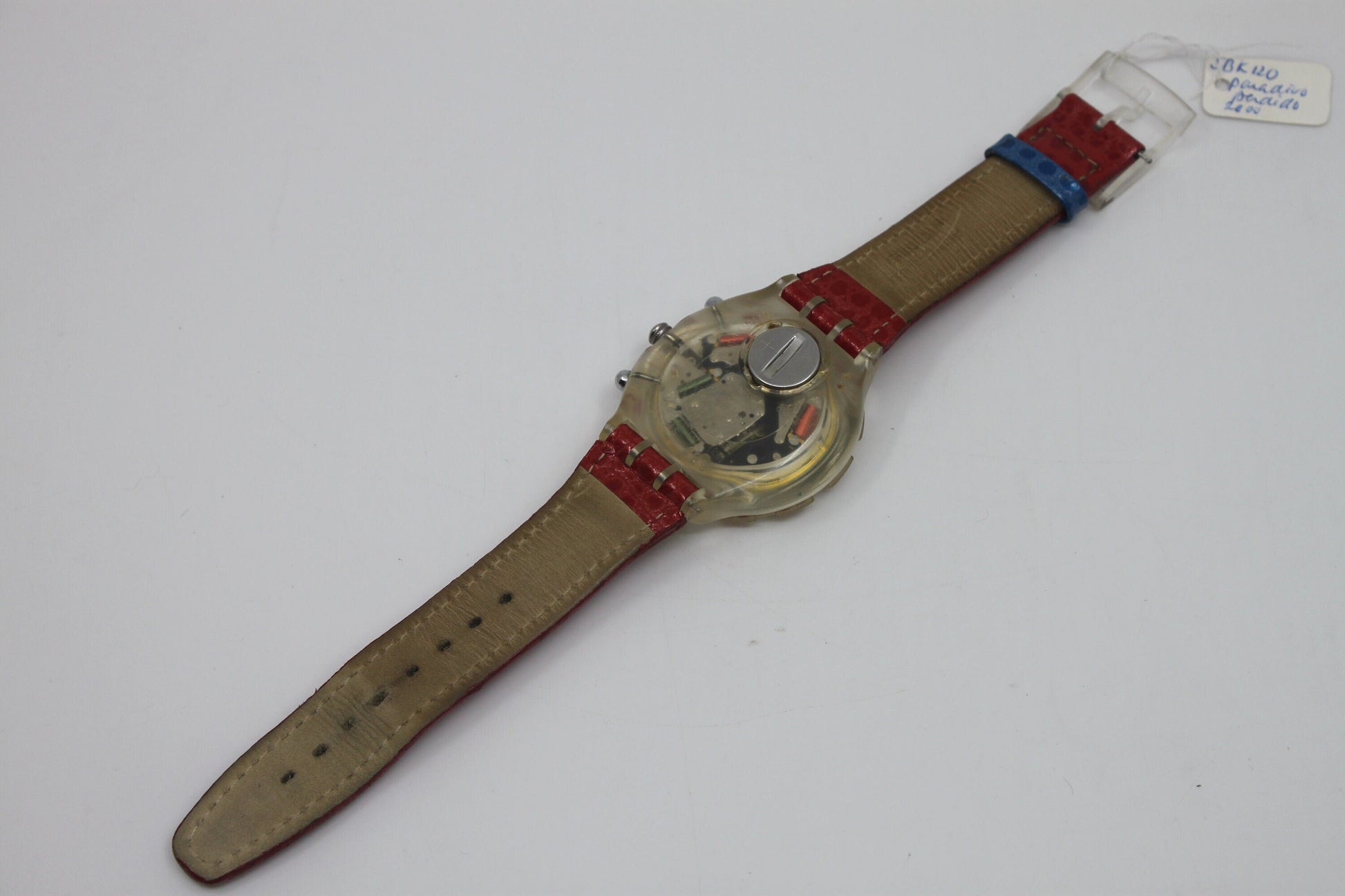 2000 Vintage Swatch Aqua-Chrono Scuba 'Paraiso Perdido' SBK120, nice condition, clock working 100%, NON-original strap