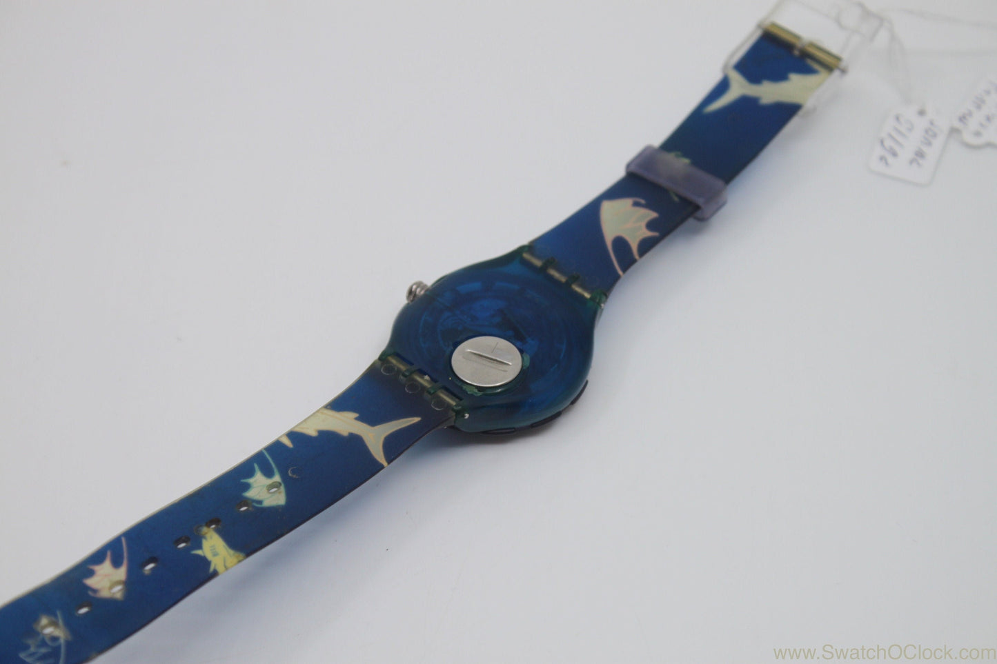 1992 Vintage Swatch Scuba 'Divine' SDN102, nice condition, working 100% Non Original Swatch Strap