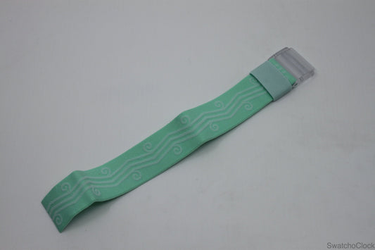 1992 NEW OLD STOCK Vintage Pop Swatch Strap, 'Mint Sea', PWB166, PopSwatch, very rare